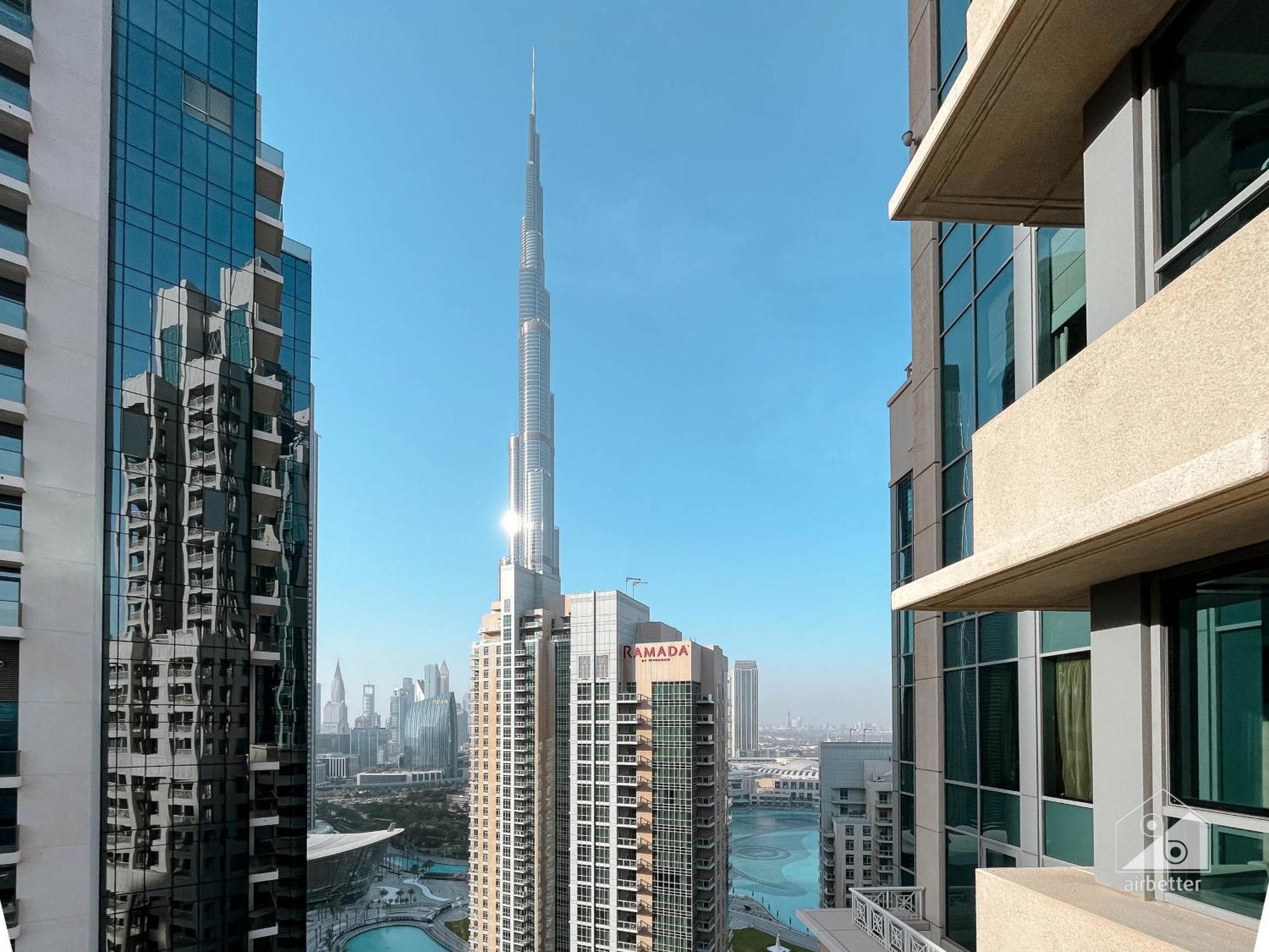 New! Luxury 3Bedroom With Spectacular Burj Views Downtown ดูไบ ภายนอก รูปภาพ