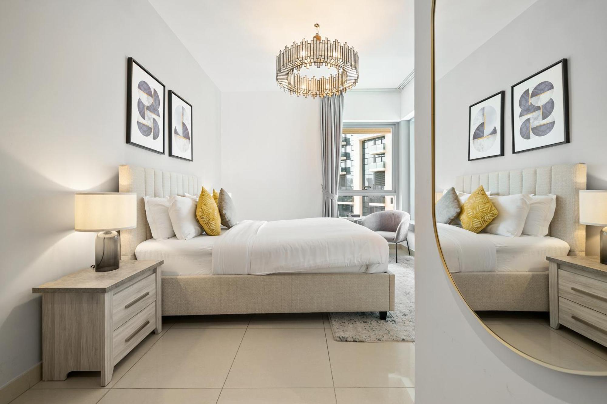 New! Luxury 3Bedroom With Spectacular Burj Views Downtown ดูไบ ภายนอก รูปภาพ