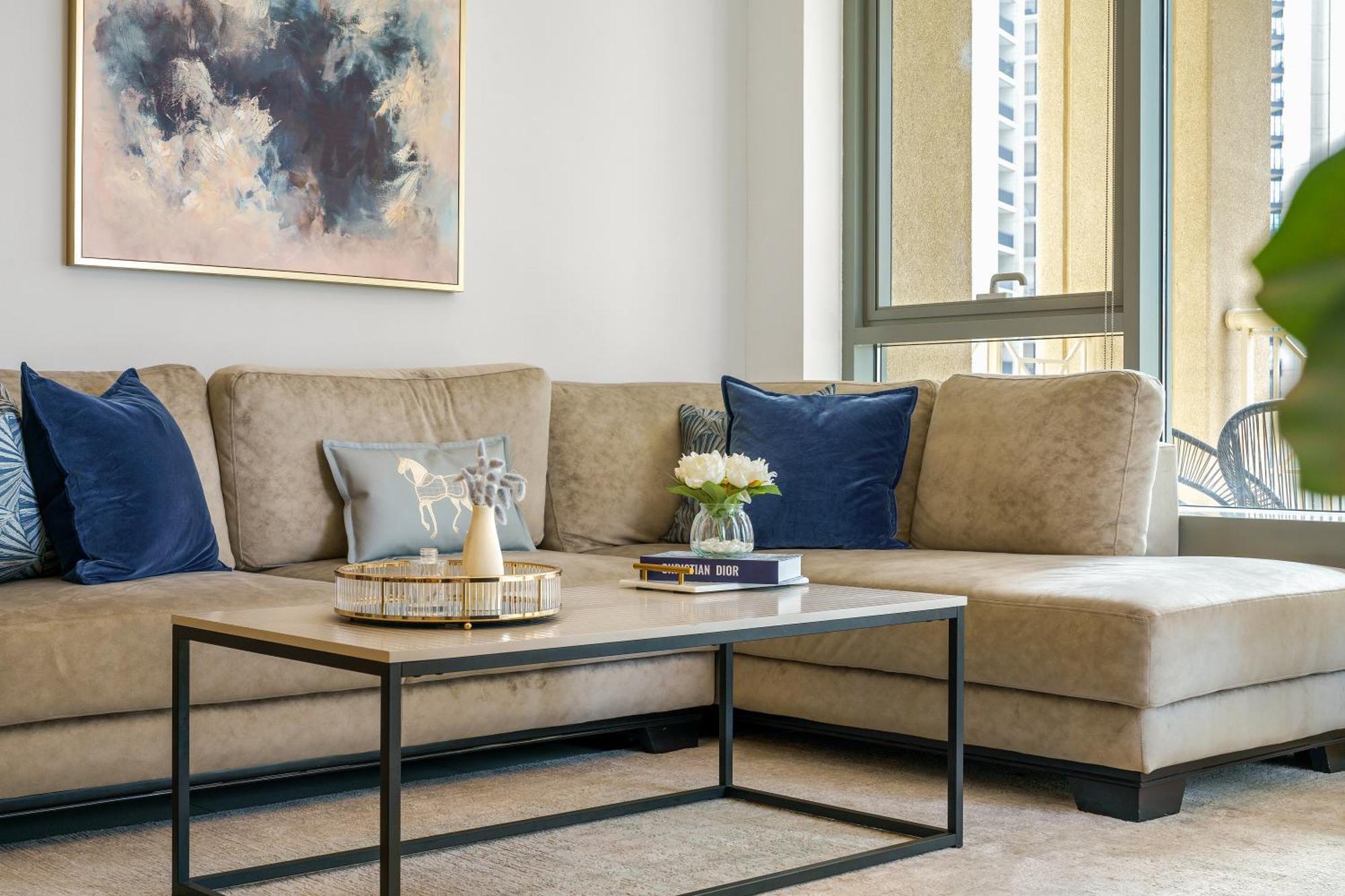 New! Luxury 3Bedroom With Spectacular Burj Views Downtown ดูไบ ภายนอก รูปภาพ